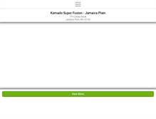 Tablet Screenshot of kamadosuperfusionma.com